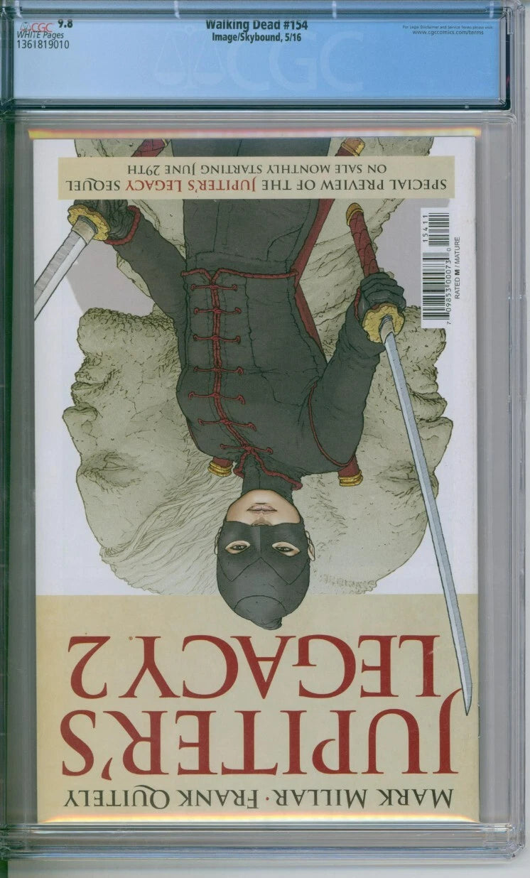 The Walking Dead #154 CGC 9.8 1st Appearance Of Beta