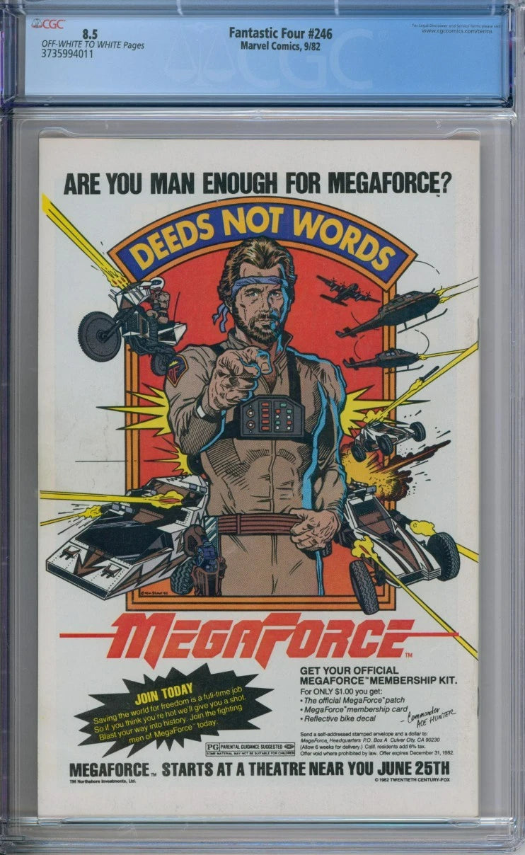 Fantastic Four #246 CGC 8.5 "Death" Of Puppet Master