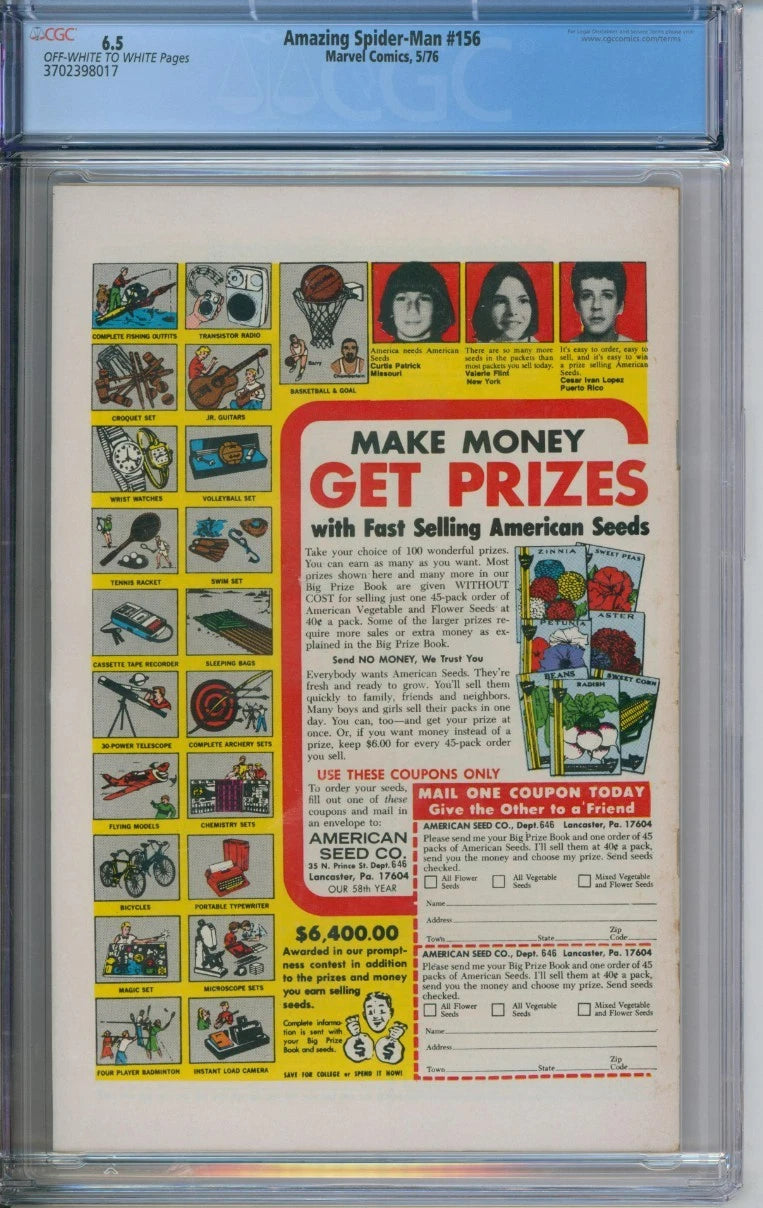 Amazing Spider-Man #156 CGC 6.5 1st Appearance Of Mirage