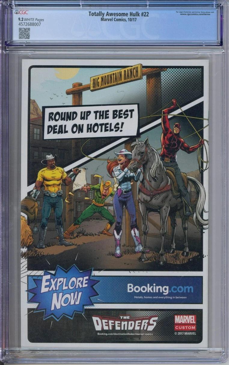 Totally Awesome Hulk #22 CGC 9.2 1st Full Appearance Of Weapon H