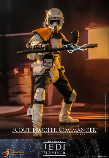 Scout Trooper Commander Sixth Scale Collectible Figure!