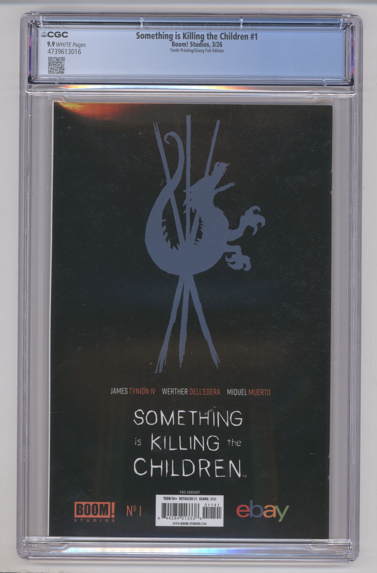 Something is Killing the Children #1 CGC Graded 9.9 Tenth Printing/Giang Foil Edition