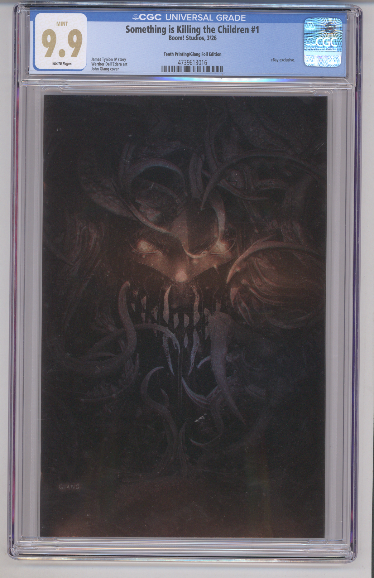 Something is Killing the Children #1 CGC Graded 9.9 Tenth Printing/Giang Foil Edition