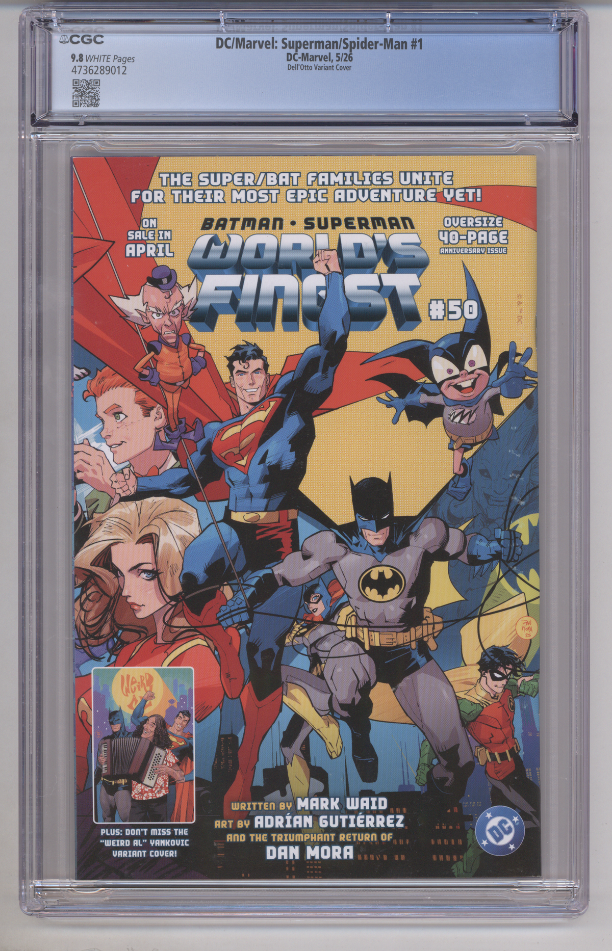 DC/Marvel: Superman/Spider-Man CGC Graded 9.8 Dell'Otto Variant Cover