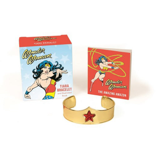 Wonder Woman Tiara Bracelet and Illustrated Book