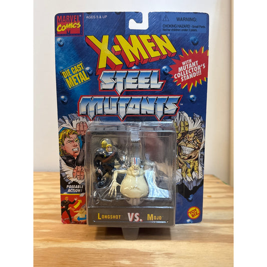 1994 Toy Biz X-Men Steel Mutants Longshot vs Mojo carded set front