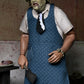 TEXAS CHAINSAW MASSACRE - 8 INCH CLOTHED ACTION FIGURE - LEATHERFACE WITH OLD LADY MASK IN WINDOW BOX