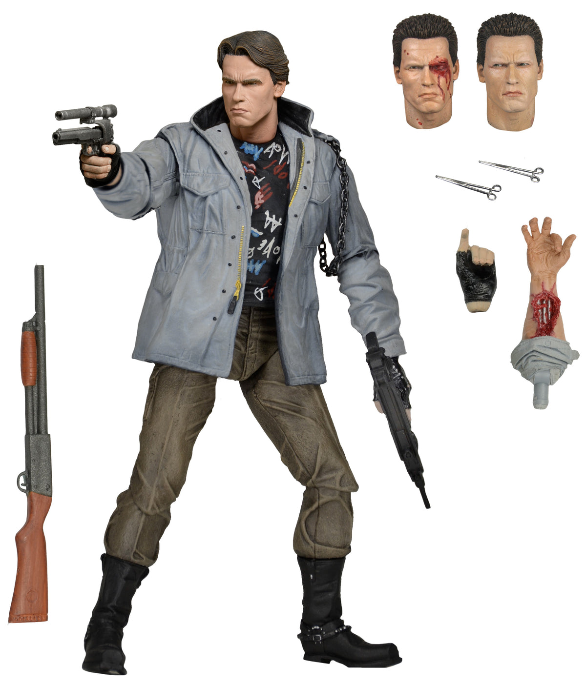 TERMINATOR - 7 INCH ACTION FIGURE - ULTIMATE T-800 (TECH NOIR)
