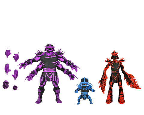 Teenage Mutant Ninja Turtles Mirage Comics 7” Scale Action Figure Shredder Clones Box Set