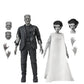 UNIVERSAL MONSTERS - 7 INCH SCALE ACTION FIGURE - BRIDE OF FRANKENSTEIN 90TH ANN. THE MONSTER & HIS MATE 2 PACK (B&W)