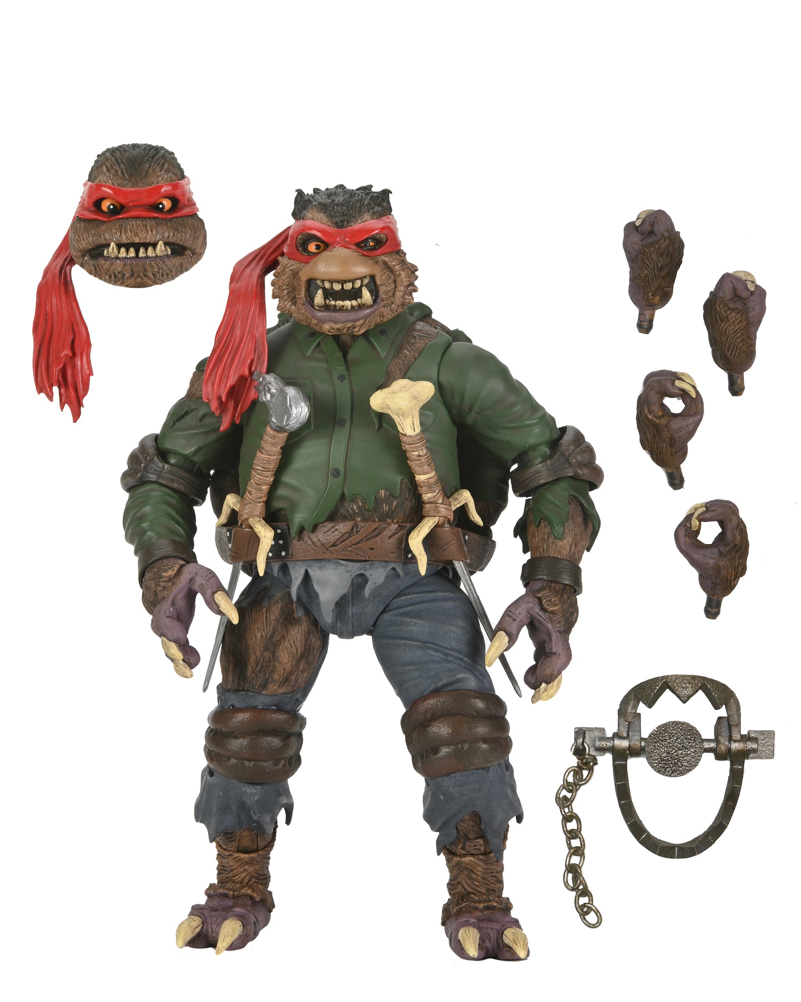 Universal Monsters/Teenage Mutant Ninja Turtles 7” Scale Action Figure Ultimate Raphael as the Wolfman