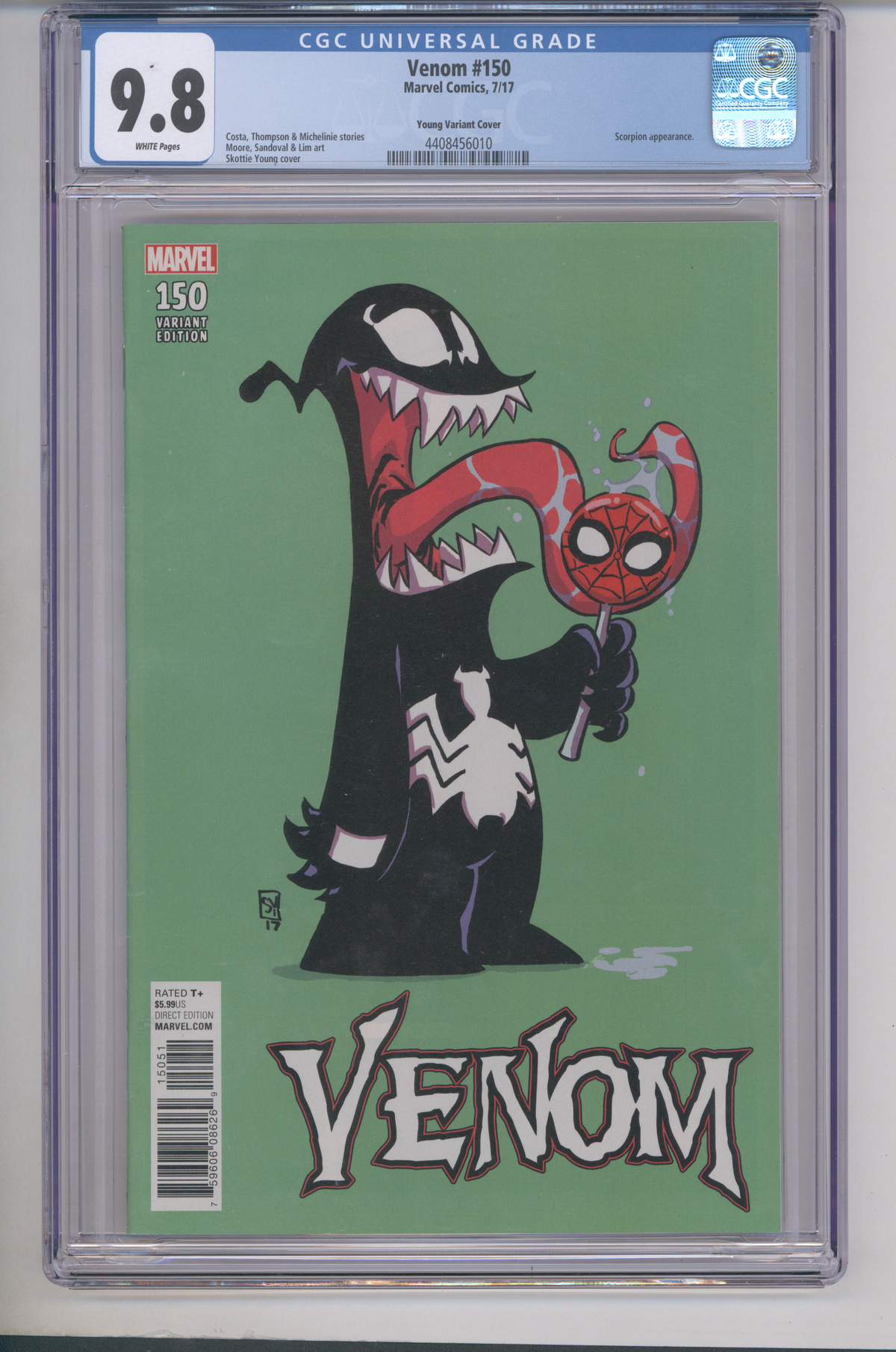 Venom #150 CGC Graded 9.8 Young Variant Cover