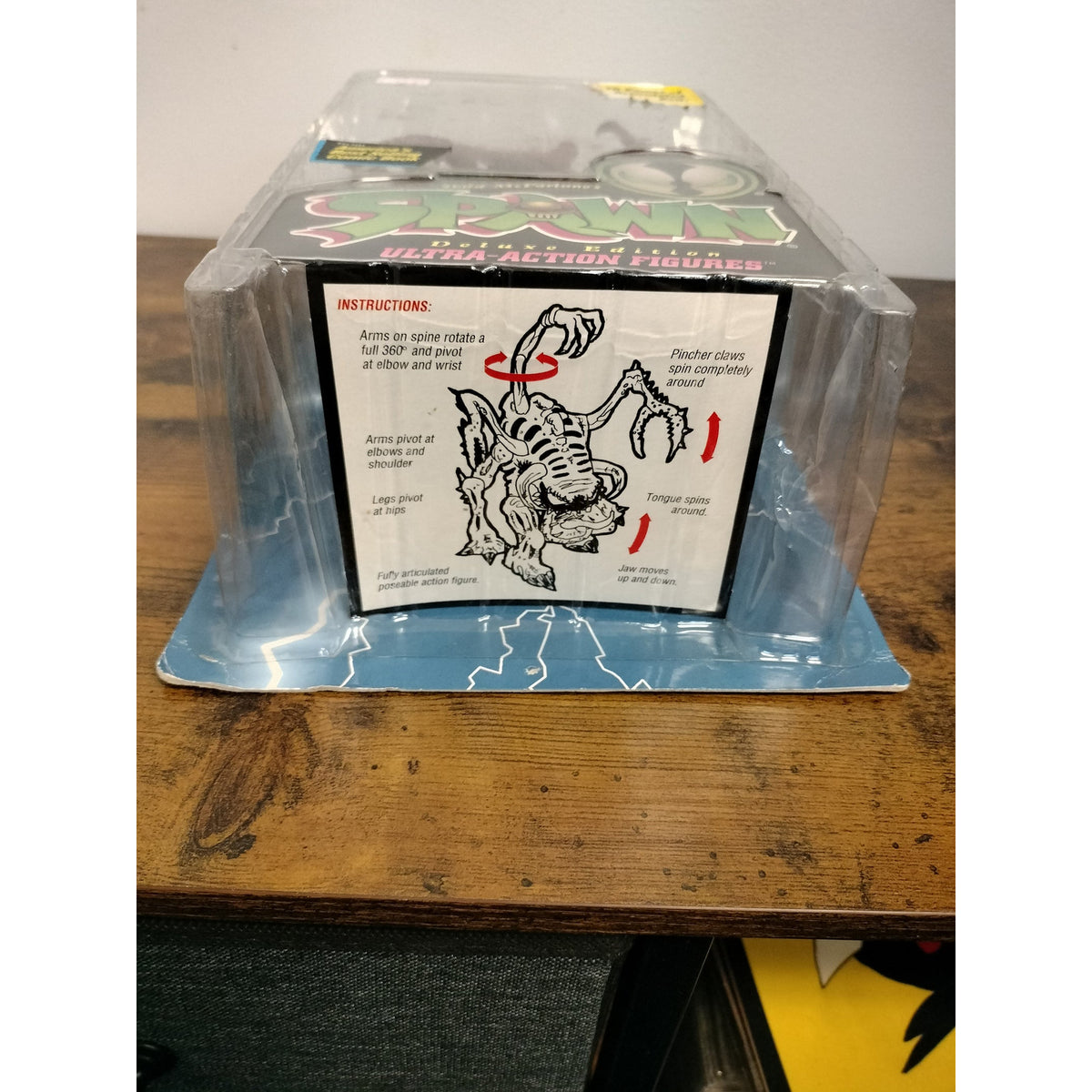 Actual Vertebreaker bottom packaging and articulation instructions
