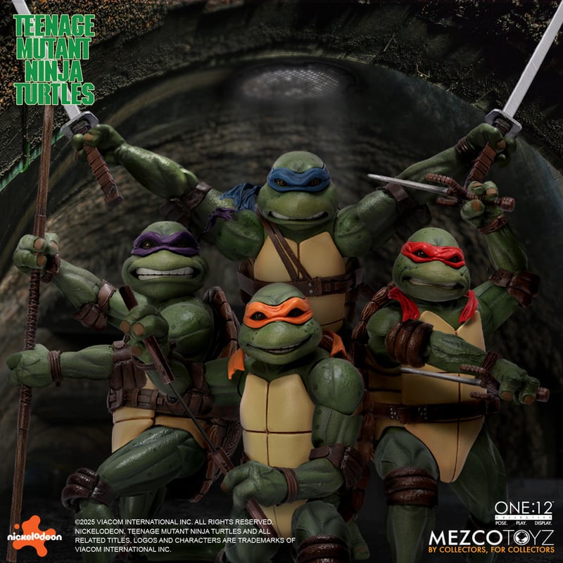Pre-Order: One:12 Collective - Teenage Mutant Ninja Turtles (1990) Boxed Set - Mezco
