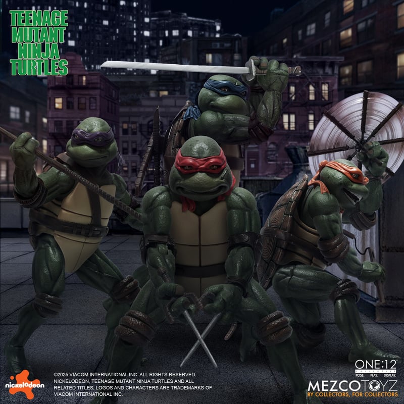 Pre-Order: One:12 Collective - Teenage Mutant Ninja Turtles (1990) Boxed Set - Mezco