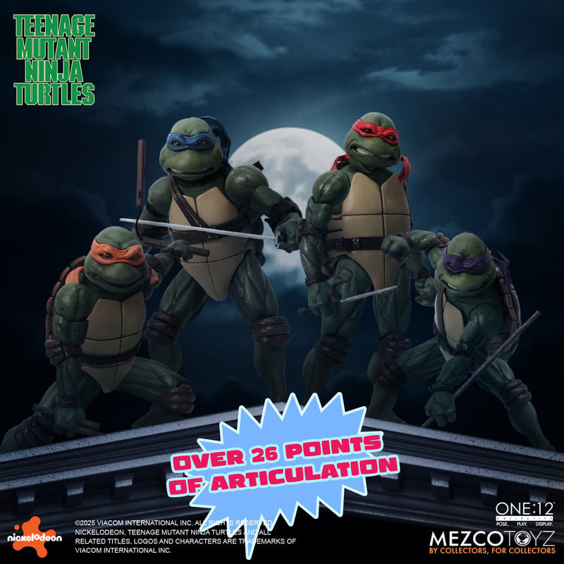 Pre-Order: One:12 Collective - Teenage Mutant Ninja Turtles (1990) Boxed Set - Mezco