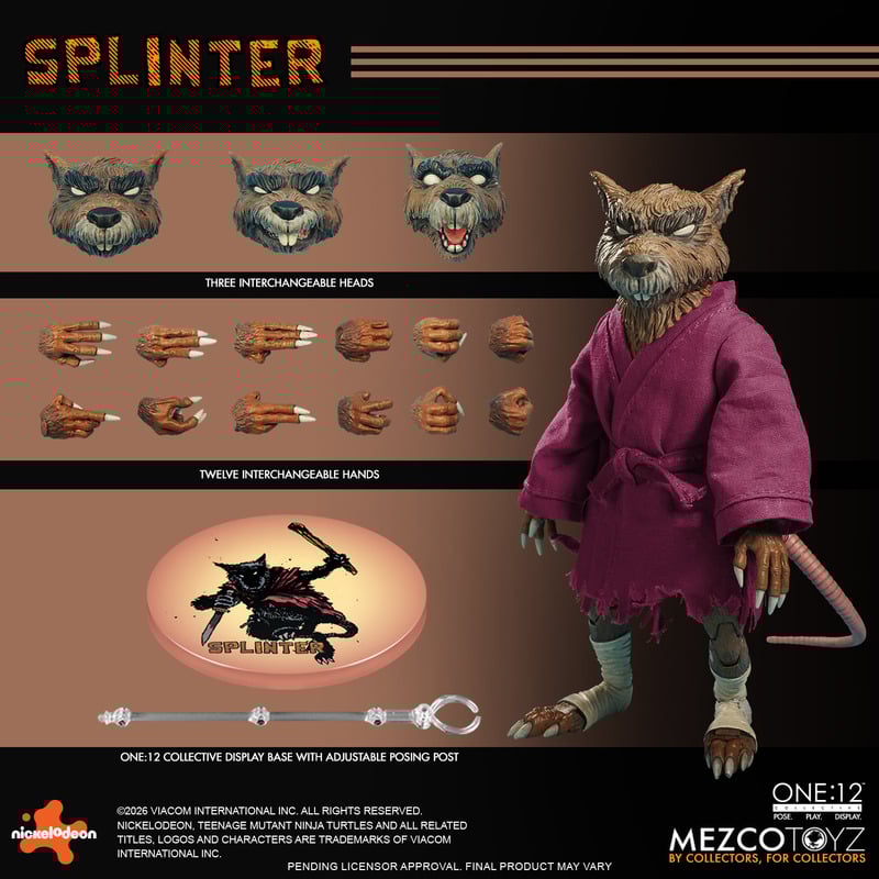 Pre-Order: One:12 Collective - Splinter- Mezco