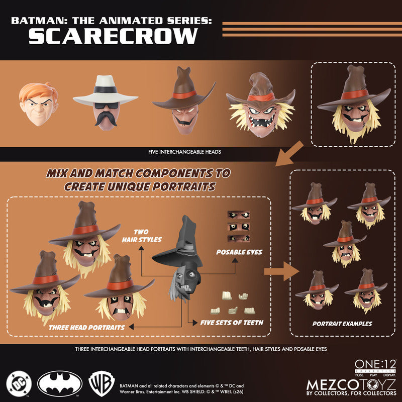 Pre-Order: One:12 Collective - Batman: The Animated Series - Scarecrow- Mezco