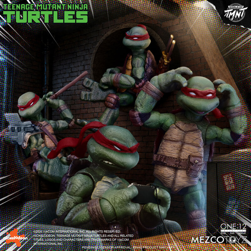 Pre-Order: One:12 Collective - Teenage Mutant Ninja Turtles Boxed Set - Mezco