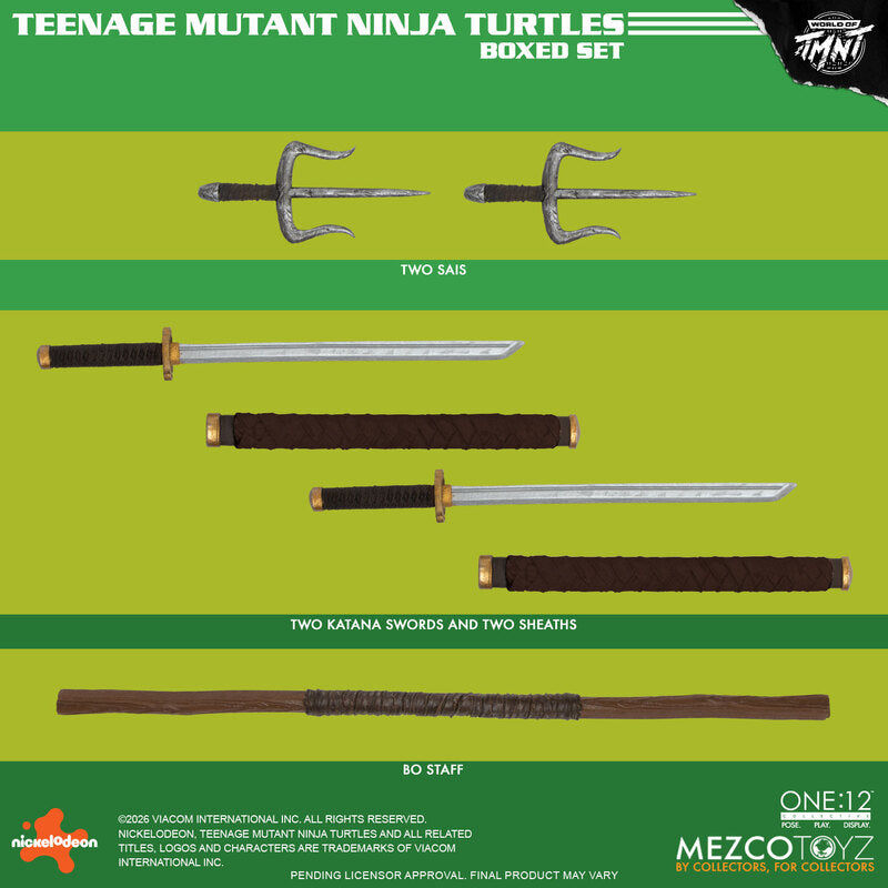 Pre-Order: One:12 Collective - Teenage Mutant Ninja Turtles Boxed Set - Mezco