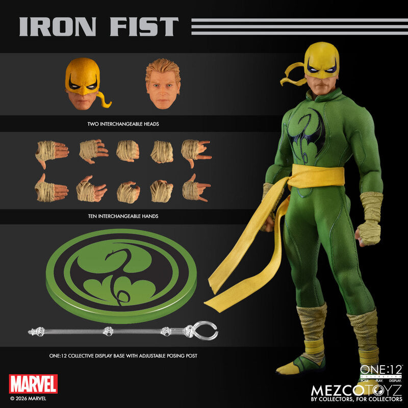Pre-Order: One:12 Collective - Iron Fist  - Mezco