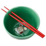 Disney Mickey Mouse Ceramic Ramen Bowl with Chopsticks
