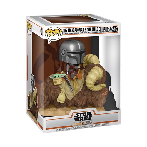 POP Star Wars Mandalorian & The Child on Bantha 416