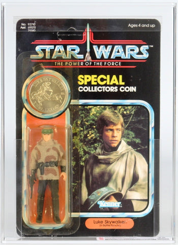 Star Wars 92 Back Carded Action Figure - Luke Skywalker (In Battle Poncho)