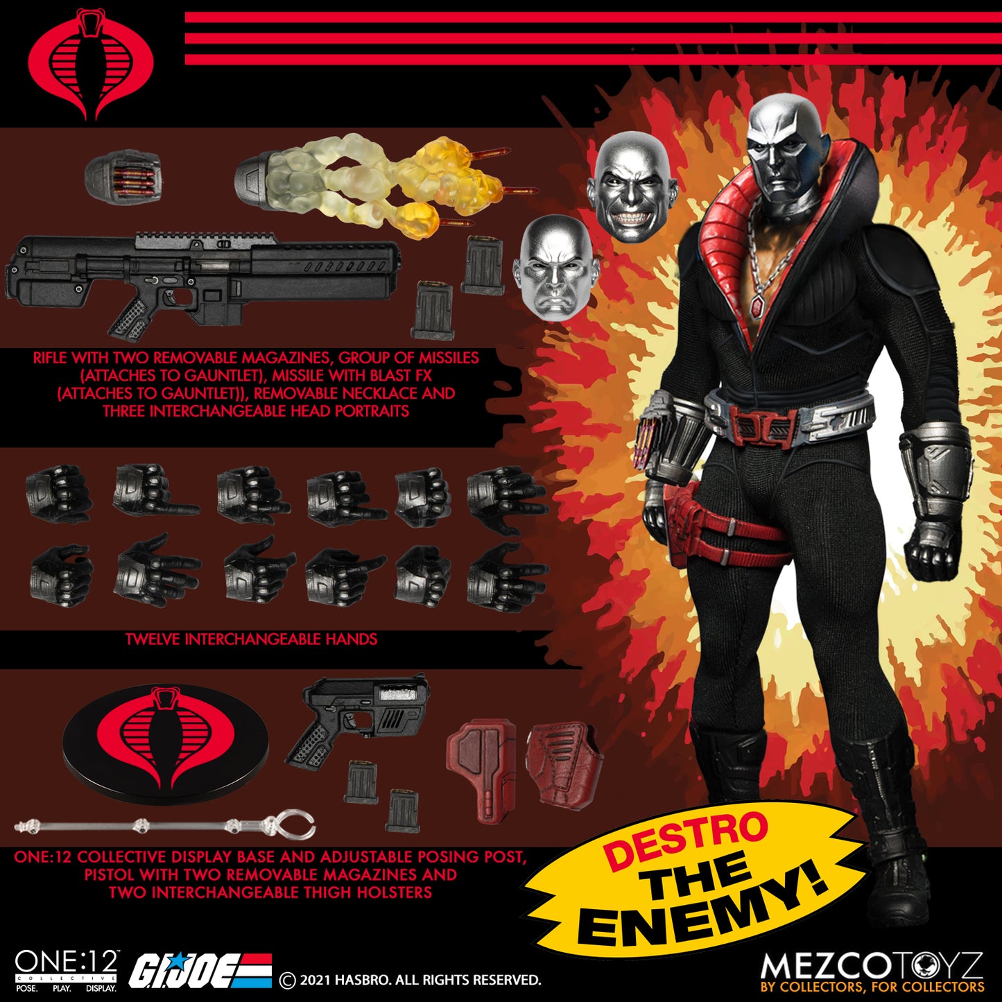 G.I. Joe Destro One:12 Collective Figure