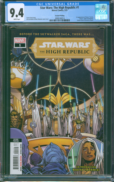 Star Wars: The High Republic #1 CGC 9.4 Second Printing