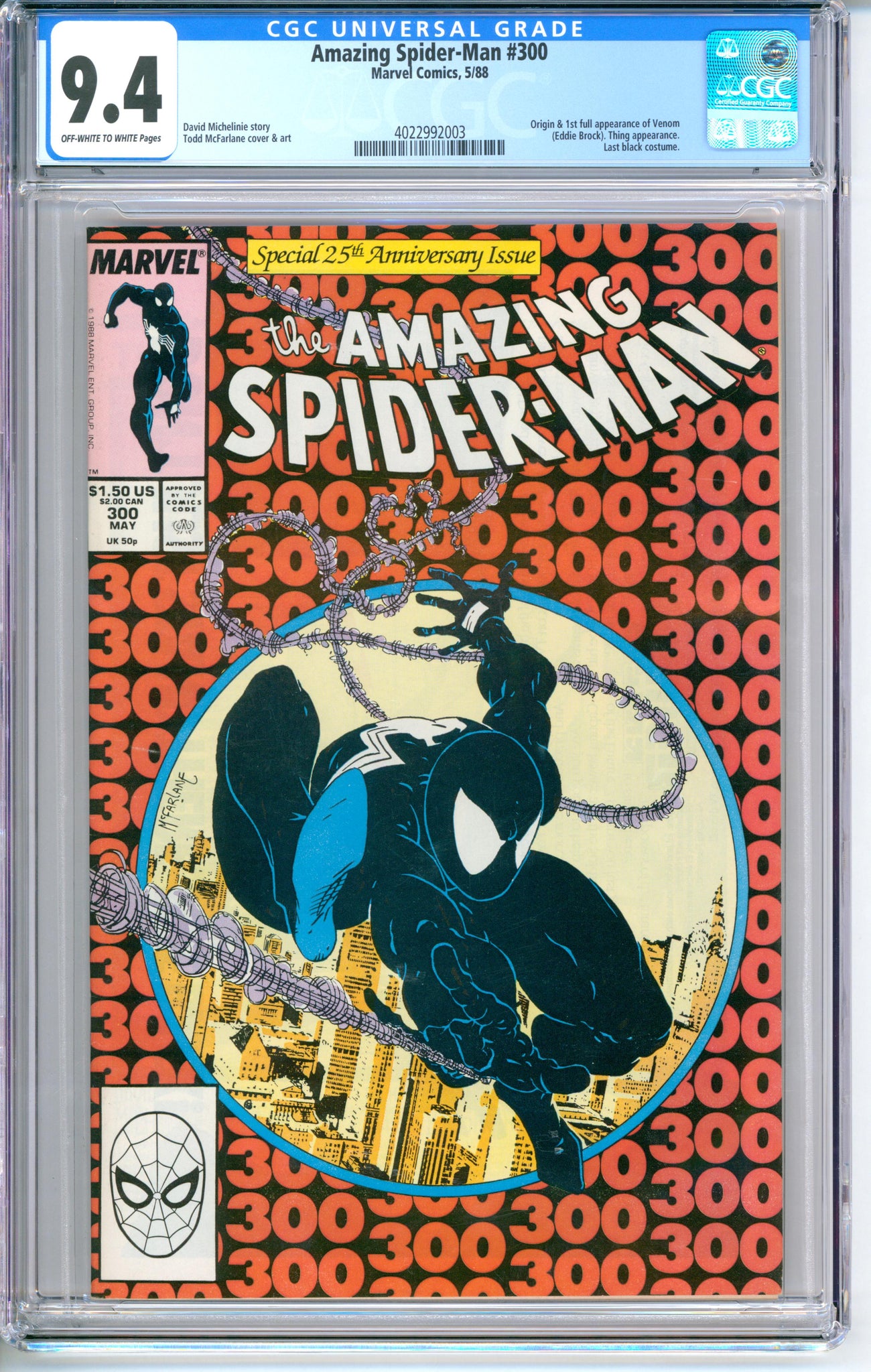 Amazing Spider-Man #300 CGC 9.4 1988