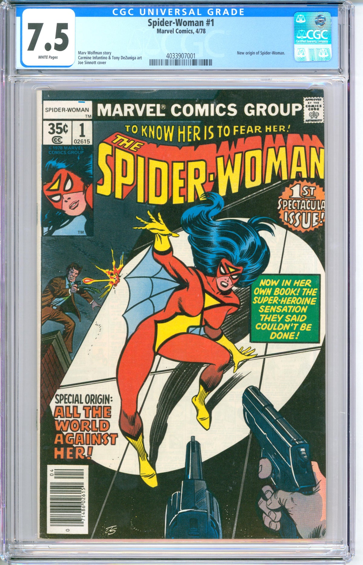 Spider-Woman #1 CGC 7.5 1978