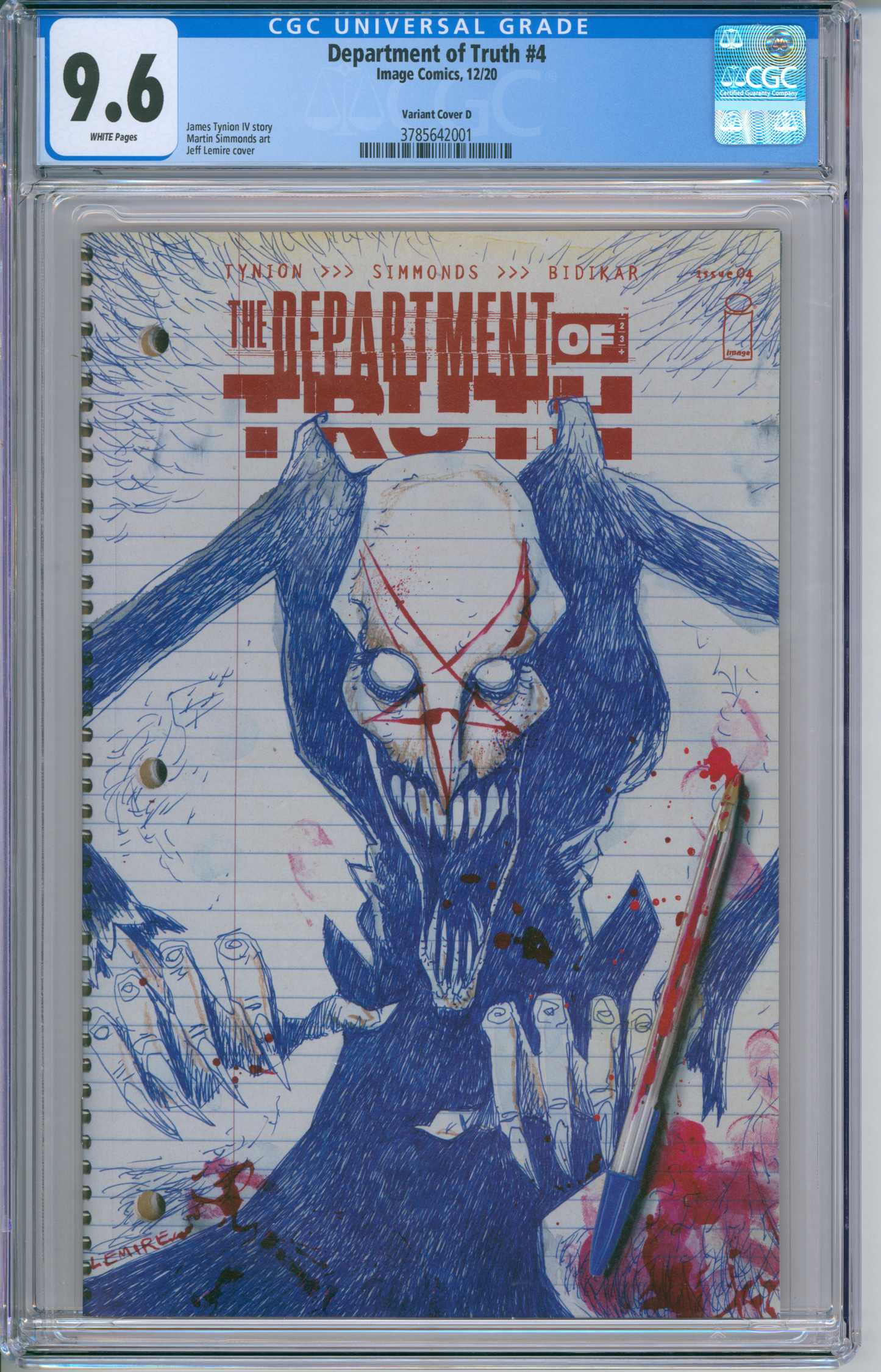 Department of Truth #4 CGC 9.6 Variant