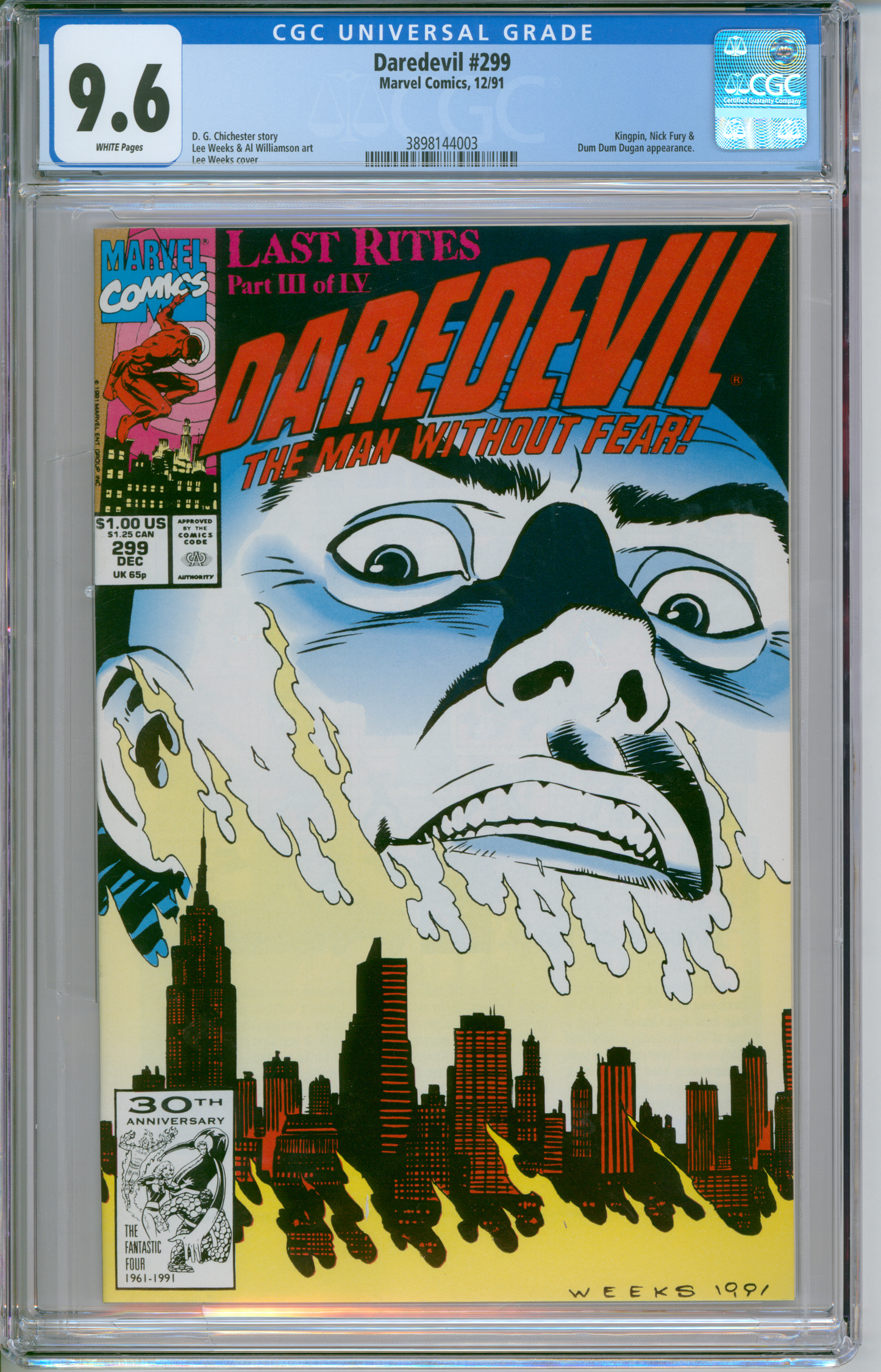 Daredevil #299 CGC 9.6