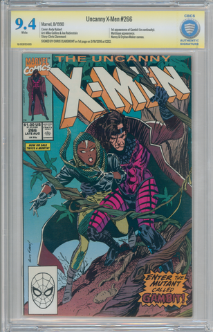 Uncanny X-Men #266 CBCS Signature 9.4