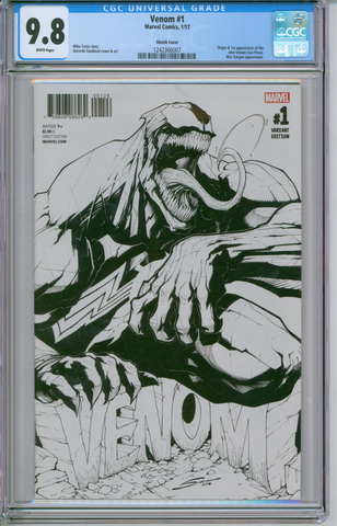 Venom #1 CGC 9.8 Sketch Cover