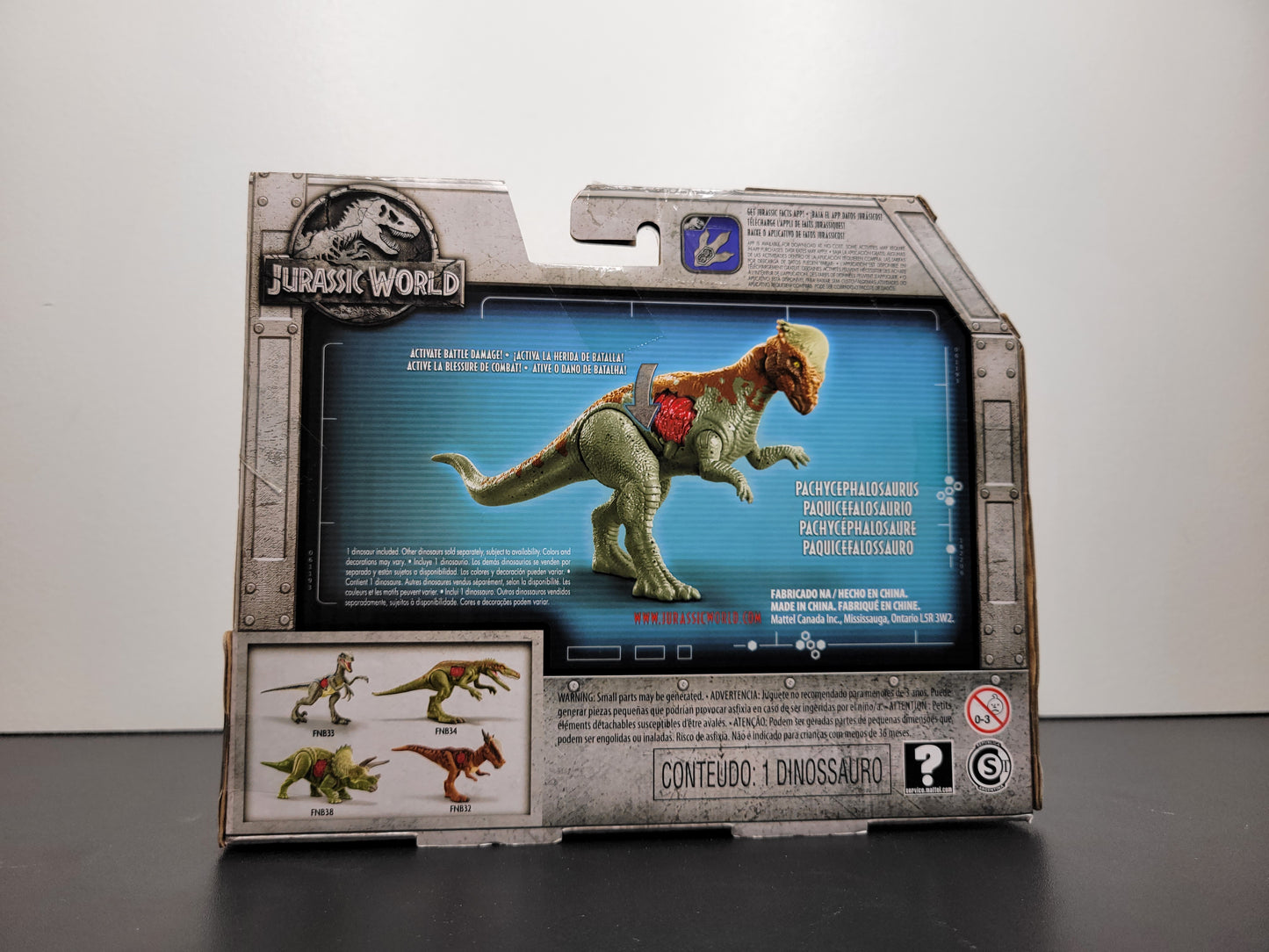Jurassic World Battle Damage Pachycephalosaurus