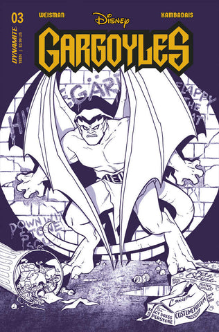Gargoyles #3 Cover J 20 Copy Variant Edition Conner Purple Line Art