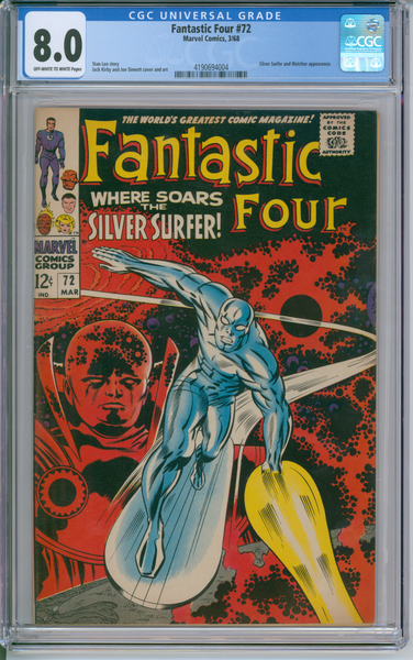 Fantastic Four #72 CGC 8.0