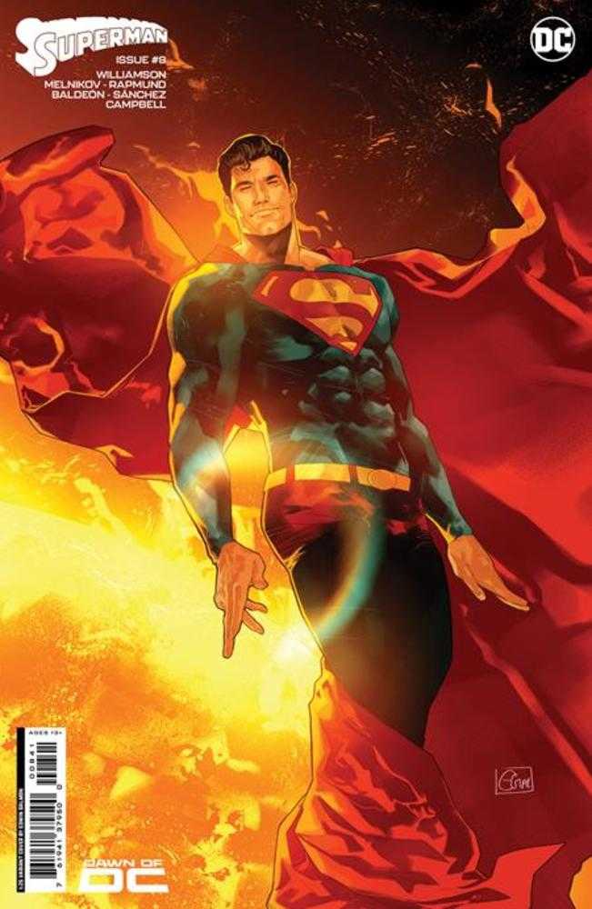 Superman #8 Cover F 1 in 25 Edwin Galmon Card Stock Variant