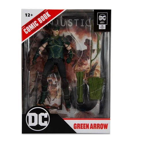 Injustice 2 Page Punchers Wave 1 Green Arrow 7-Inch Scale Action Figure with Injustice Comic Bookp