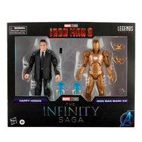 Marvel Legends Infinity Saga Iron Man 3 Happy Hogan and Iron Man Mark XXI