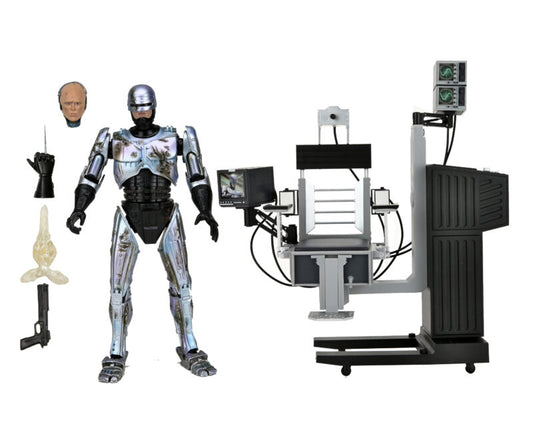 RoboCop 7″ Scale Action Figure Ultimate Battle-Damaged RoboCop with Chair