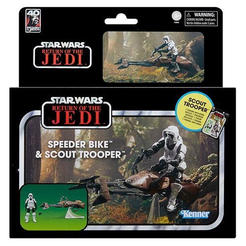 Star Wars The Vintage Collection Speeder Bike Vehicle with Biker Scout