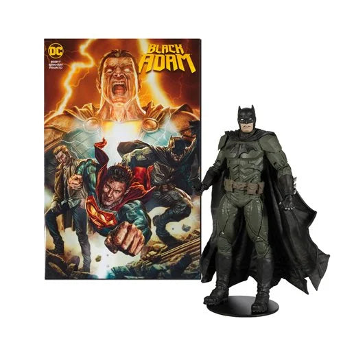 Black Adam Batman Page Punchers 7-Inch Scale Action Figure with Black Adam Comic Book