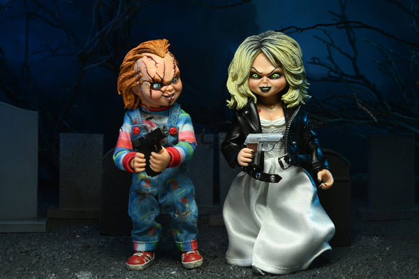 Bride of Chucky 8″ Scale Clothed Figure Chucky & Tiffany 2-Pack