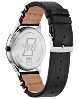Eco-Drive Black Widow Grey IP Strap Watch with Black Dial