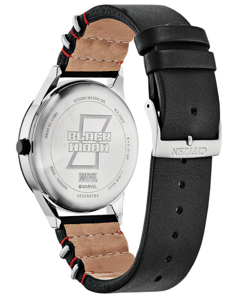 Eco-Drive Black Widow Grey IP Strap Watch with Black Dial