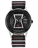 Eco-Drive Black Widow Grey IP Strap Watch with Black Dial