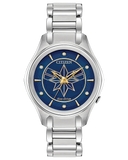 Eco-Drive Captain Marvel Crystal Accent Watch with Blue Dial